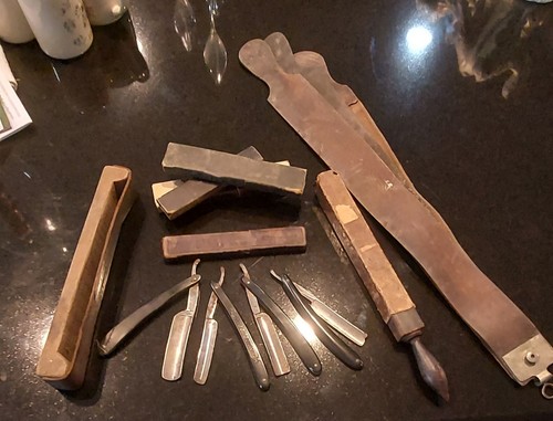Antique vintage barber lot - antique,